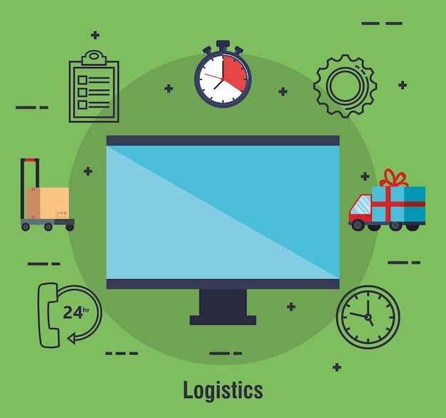 Vector computer with app delivery service