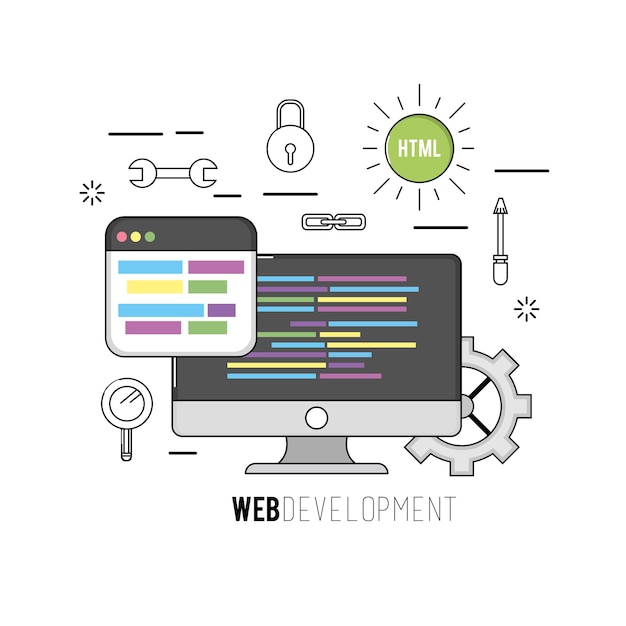 Vector computer with code programing software data