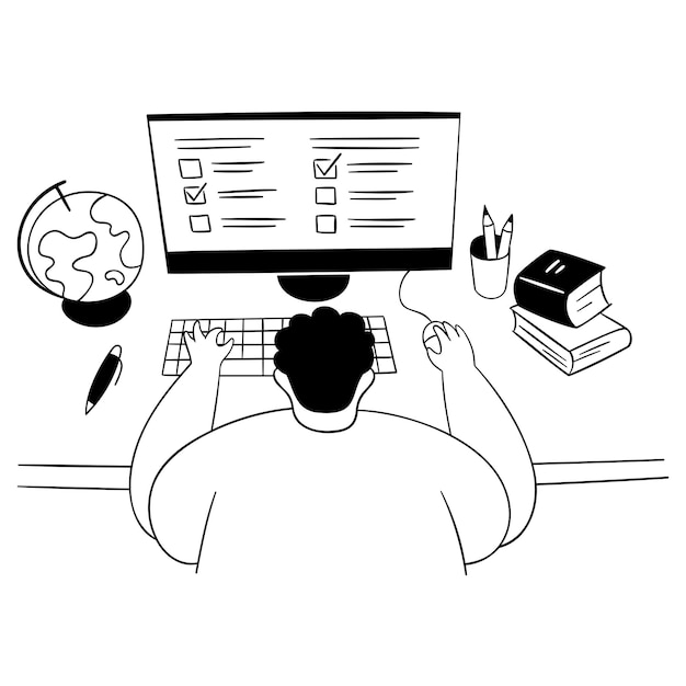 Vector concept art illustration vector