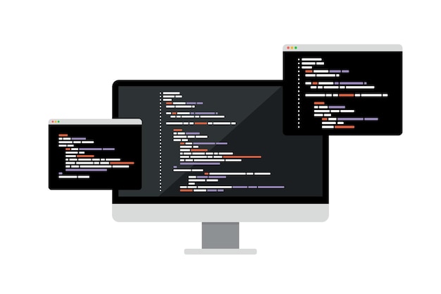 concept of computer programming or developing software or game