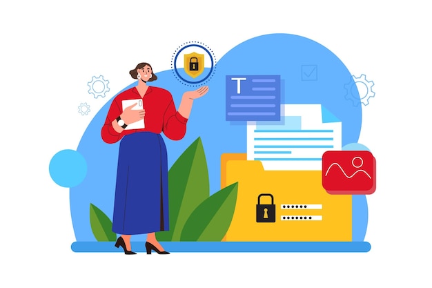 Vector confidential documents security