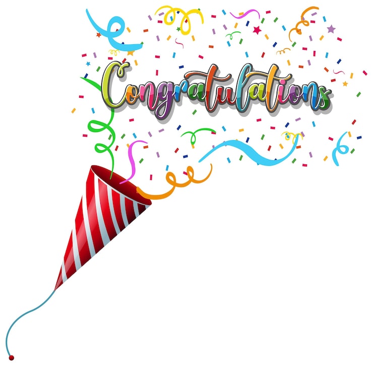 Vector congratulations text graphics for celebrating special occasions