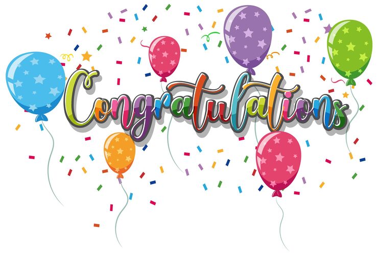 Vector congratulations text graphics for celebrating special occasions