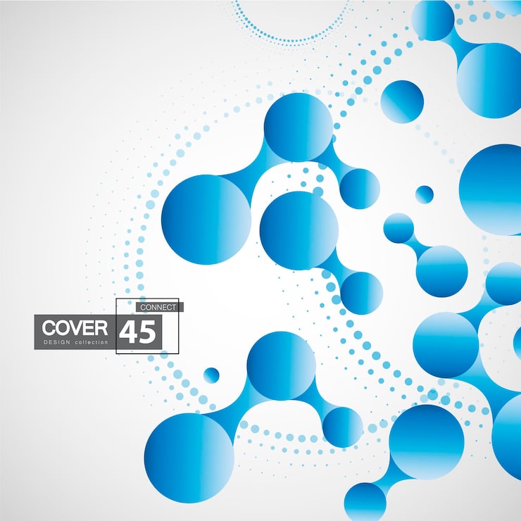 Connect network dot background line vector tech abstract technology Digital node data plexus pattern