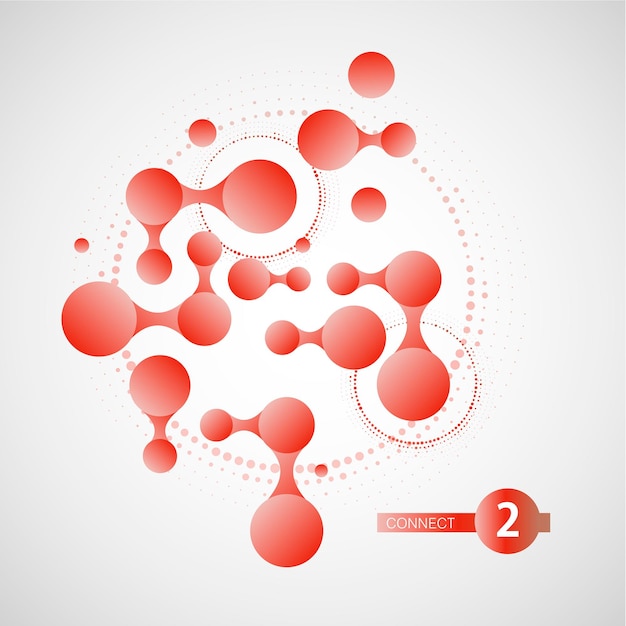 Vector connect network dot background line vector tech abstract technology digital node data plexus pattern