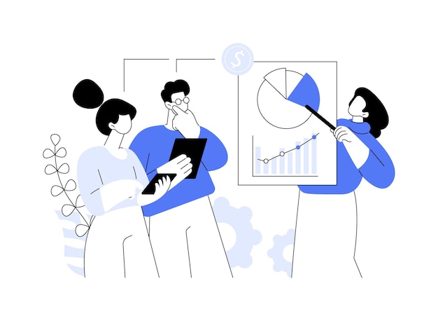 Vector consultative selling abstract concept vector illustration