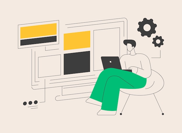 Vector copy optimization abstract concept vector illustration web text shadow copy optimization algorithm online business boost traffic target keywords seo writing method abstract metaphor