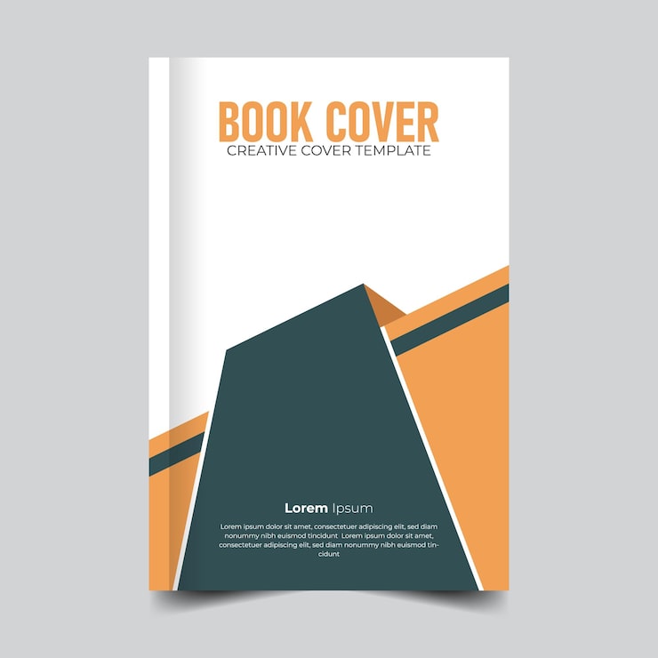 Vector corporate elegant book cover creative modern abstract and unique style book cover colorful book