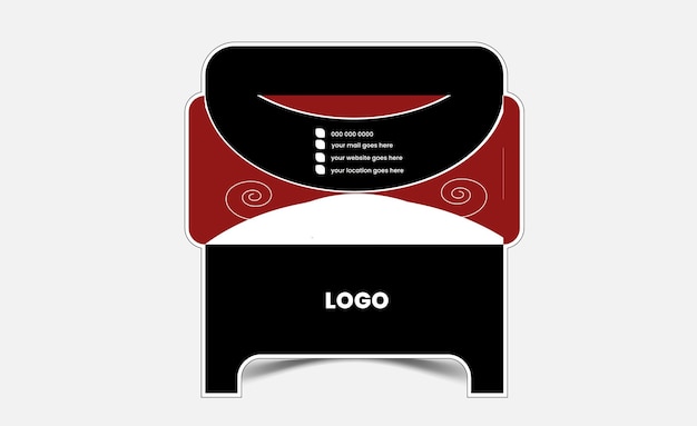 Vector corporate unique envelope design