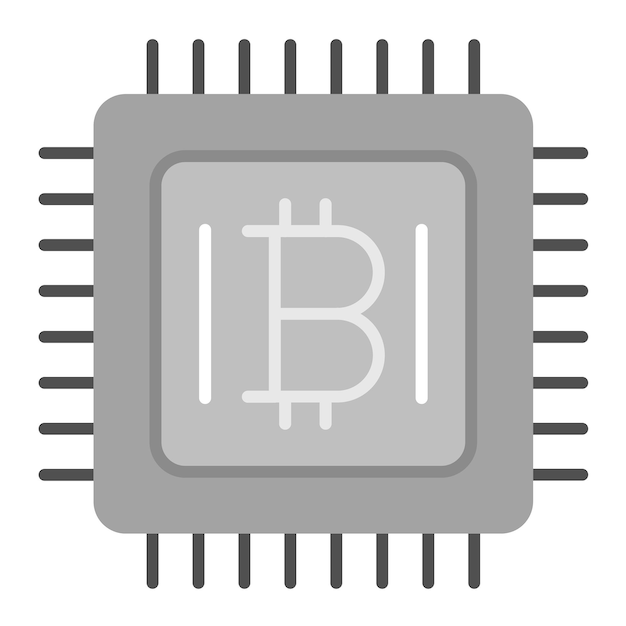 Vector cpu mining icon vector image can be used for cryptocurrency