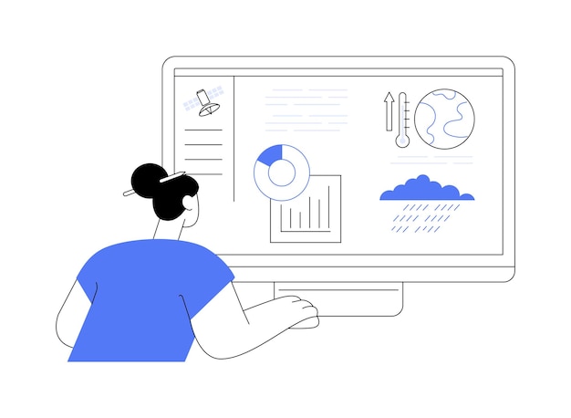 Vector create climate predictions abstract concept vector illustration