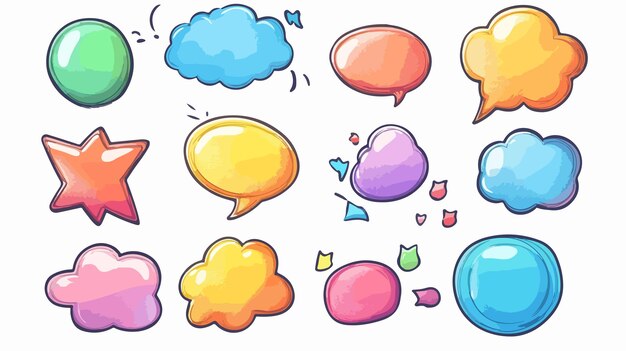 Vector creative communication bubble design vector illustration