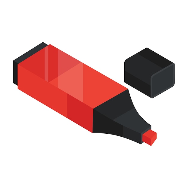 Vector creative design icon of highlighter