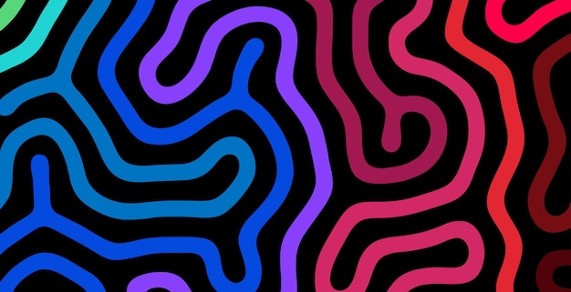 creative line art background vector design with gradient colors