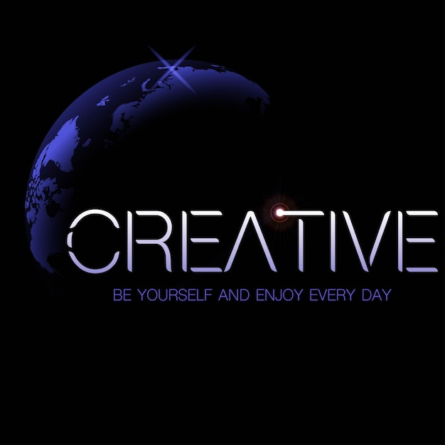 Vector creative space background