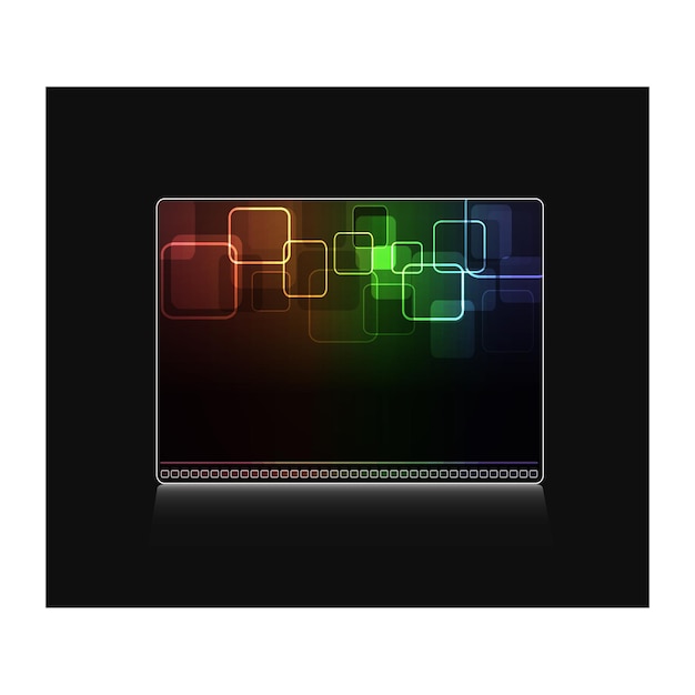 Vector creative vector abstract card design with black background design 6