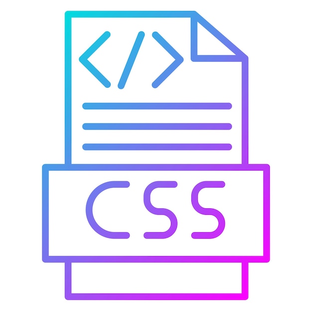 Vector css code vector icon can be used for coding and development iconset