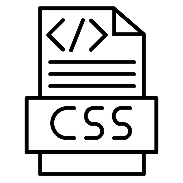 Vector css code vector illustration style