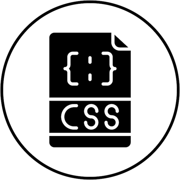 Vector css file vector icon can be used for computer programming iconset
