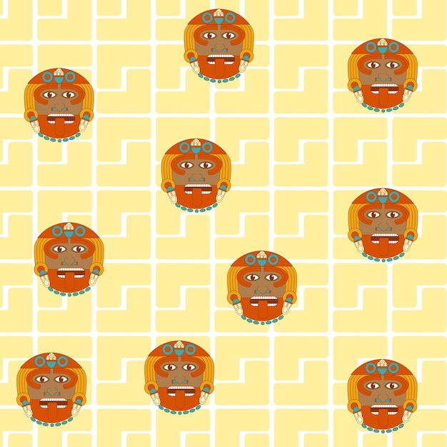 Vector culta maya patterns background
