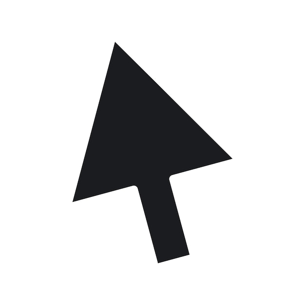 Vector cursor icon set click arrow vector symbol web mouse pointer sign in black filled and outlined style