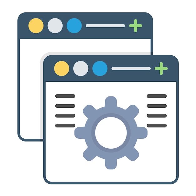 Vector custom features flat illustration