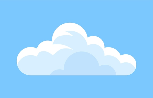 Vector cute cloud icon