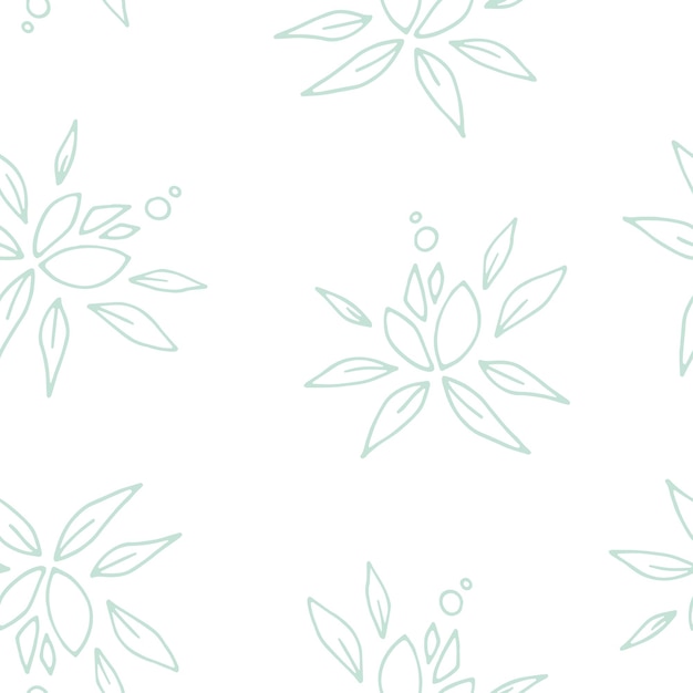 Vector cute elegant vector pattern with simple pastel flowers with petals for textile decor print wrappers