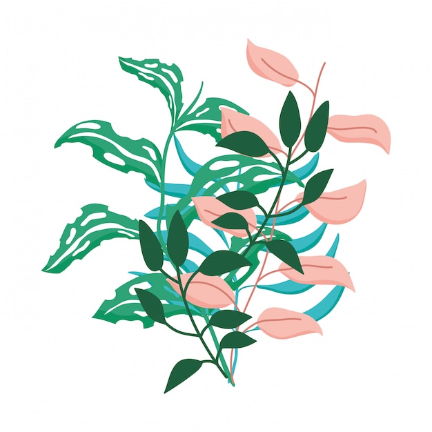 Vector cute floral decoration icon