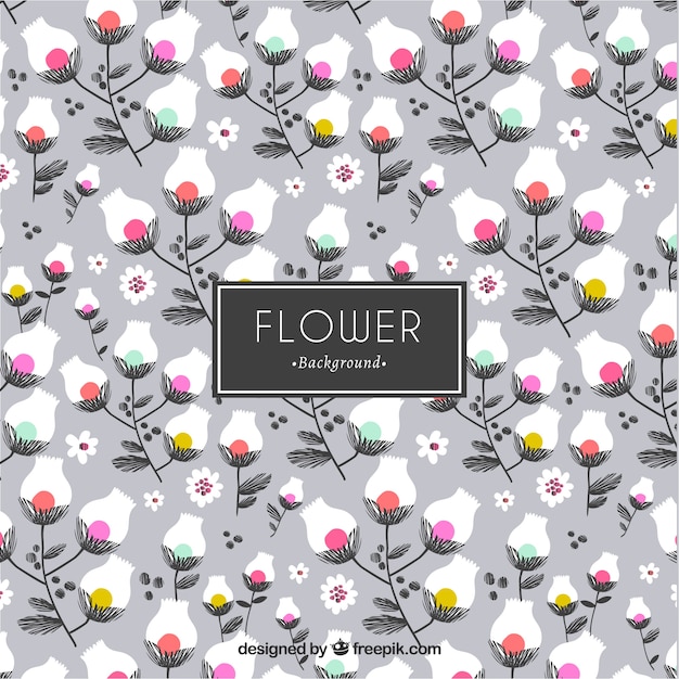 Vector cute flower background