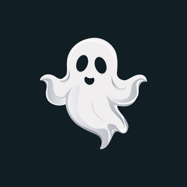 Vector cute ghost vector style