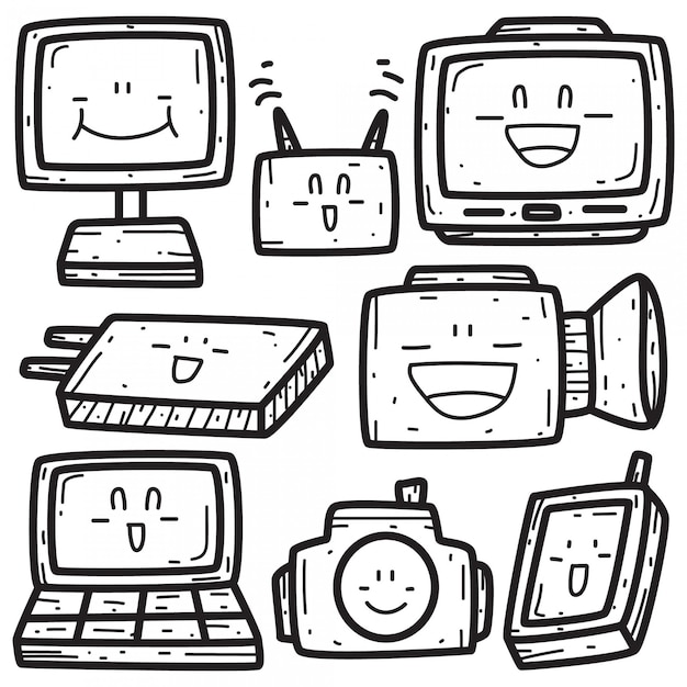 Vector cute hand drawing doodle 