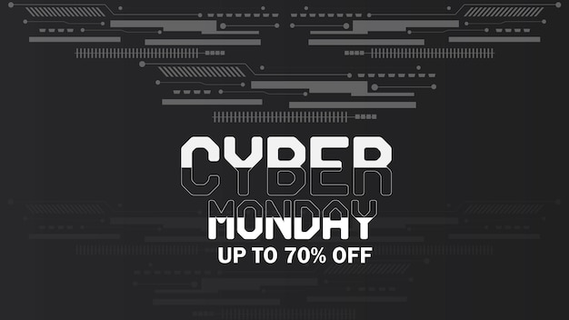 Vector cyber monday background design