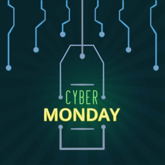 Vector cyber monday illustration