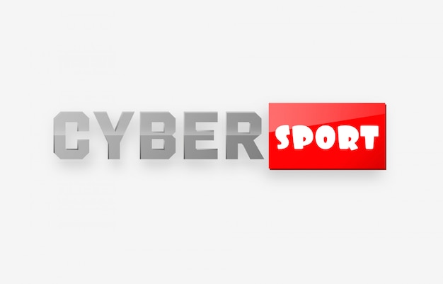 Vector cyber sport logo