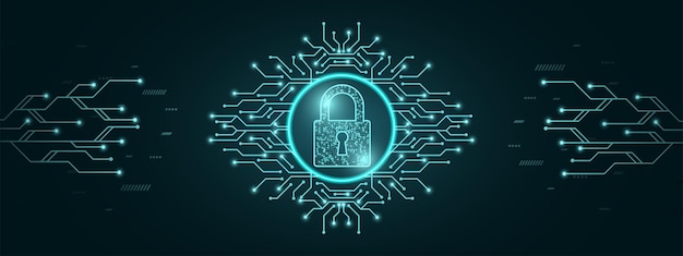 Vector cybersecurity and information data protection concept design for personal privacy and cyber security