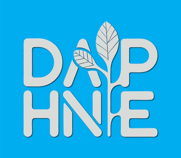 Vector daphne nature plants and the environment