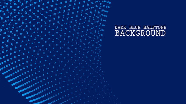 Vector dark blue halftone abstract background for backdrop or presentation