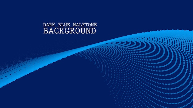Vector dark blue halftone abstract background for backdrop or presentation