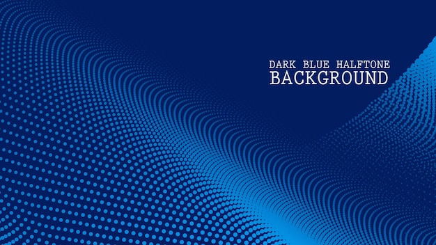 Vector dark blue halftone abstract background for backdrop or presentation