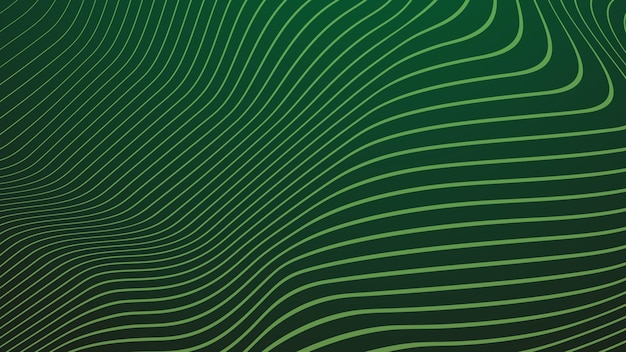Vector dark green gradient with stripes line abstract background for backdrop or presentation