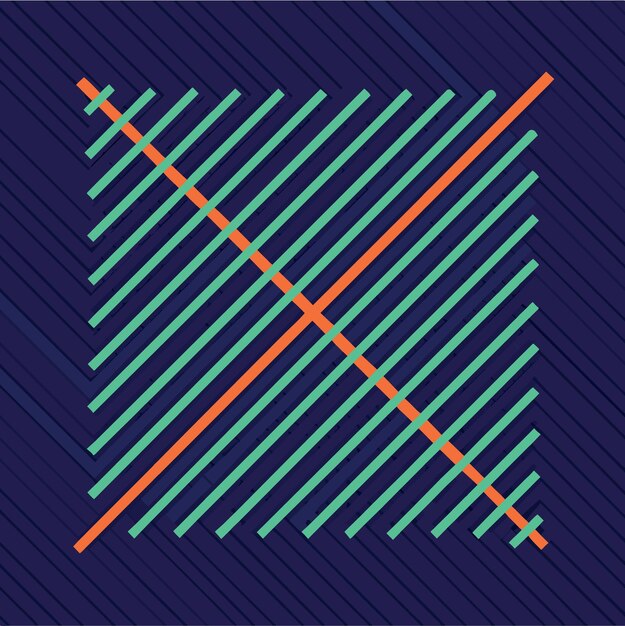 Vector dashed line pattern diagonal code background for cryptography