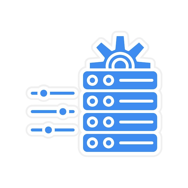 Vector data adjustment icon vector image can be used for data analytics