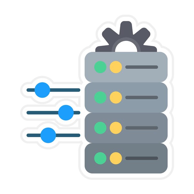Vector data adjustment vector icon can be used for data analytics iconset