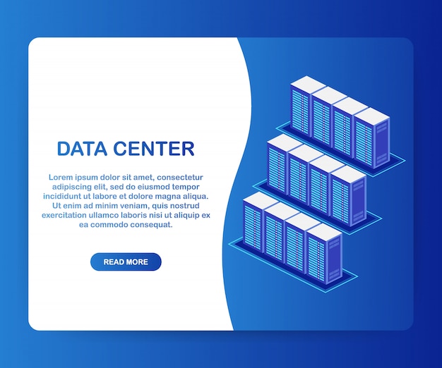 Vector data center cloud connection hosting server computer information database synchronize technology. .