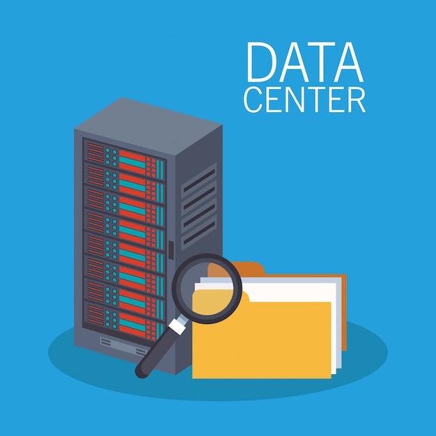 Vector data center storage and folder 