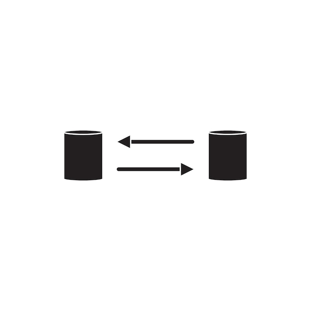 Vector data flow icon design