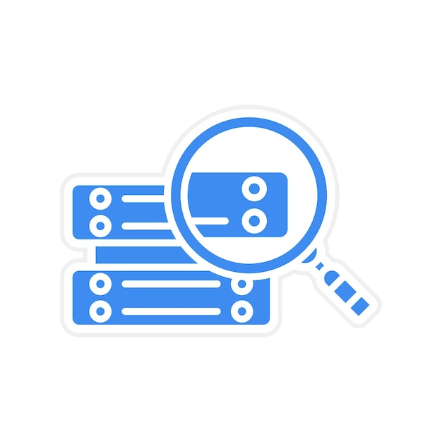 Vector data query icon vector image can be used for big data