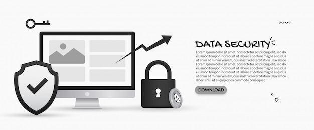 Vector data security and personal information protection concept