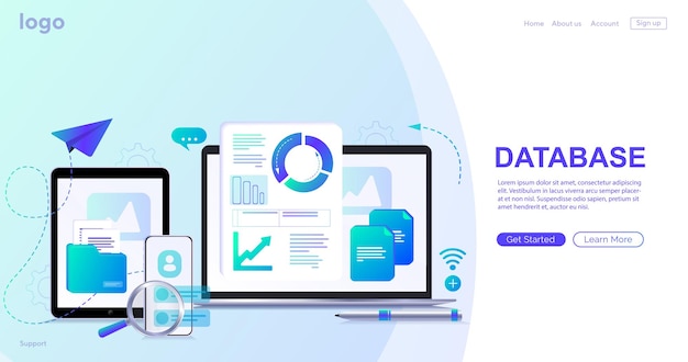 Vector data set process classification database company process development structure data center